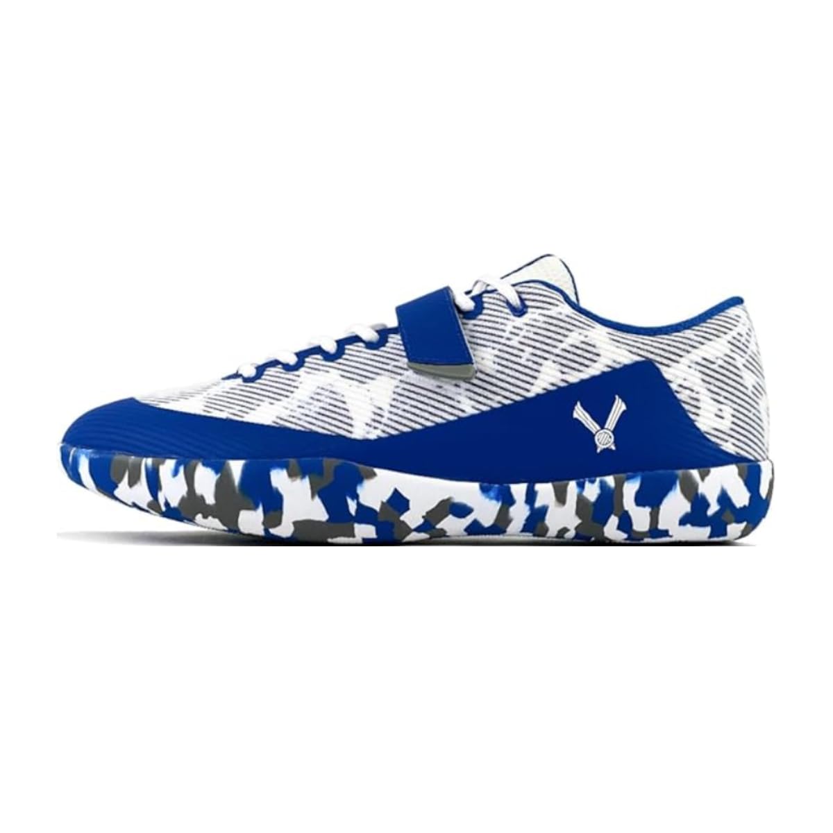 VELAASA Steine, Wurfschuh, Diskuswurfschuhe für Damen und Herren, Shotput- und Speerschuhe, zum Laufen, Leichtathletikausrüstung, Trainingsausrüstung 11.5 Women/10 Men Blue Camo
