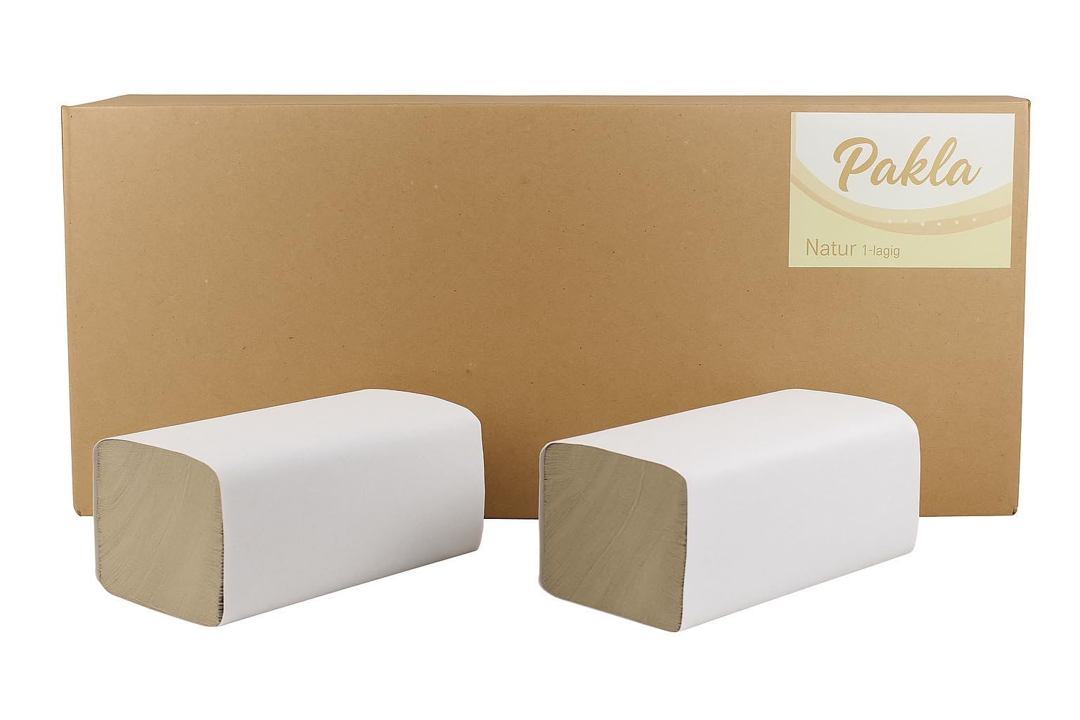 Handdoekjes Z-Vouw naturel 1 laags 23x25cm 20×250 doekjes in doos