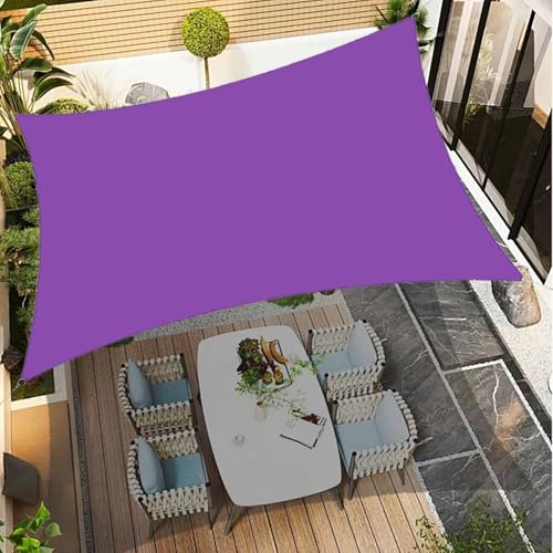 Voile d'Ombrage Rectangle 4x7m Imperméable pour Protéger la Piscine des UV à 95% - 3