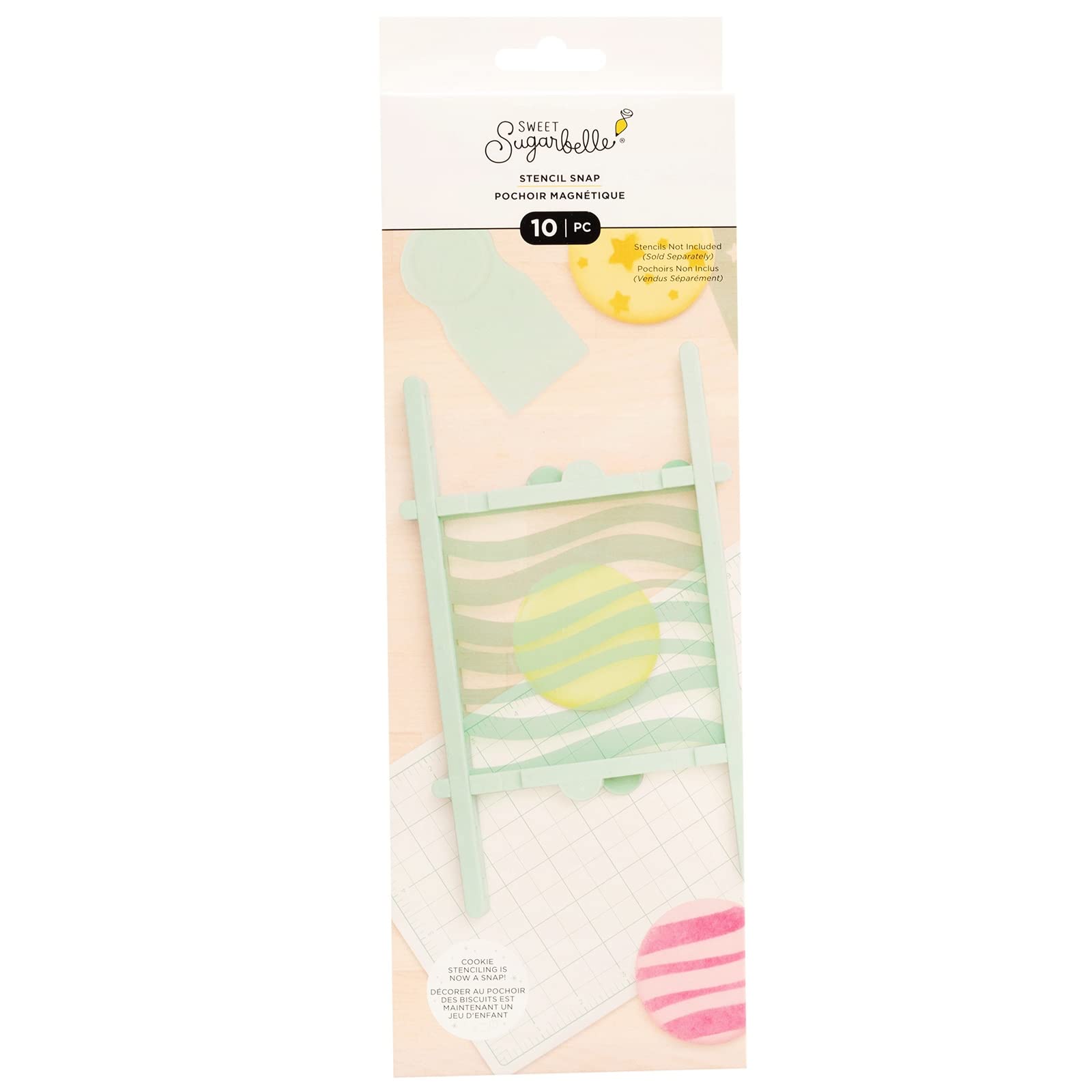 American Crafts AMC Sugarbelle Stencil Snap 10pc