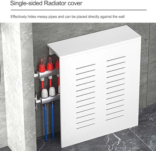 Decorative Radiator Cover - Vented Safety Cabinet for Home, Easy Installation for Living Room, Bedroom & Hallway, Shields Pipes (50x60x15cm / 19.68x23.62x5.9in)