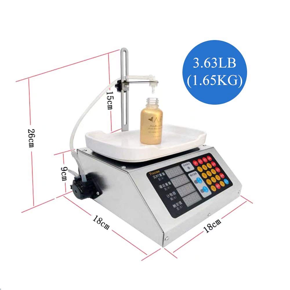 Riempitrice liquida 50-15000ml - Riempitrice di pesatura a pompa peristaltica ad alta precisione per oli essenziali, liquidi orali, profumi, flaconi spray