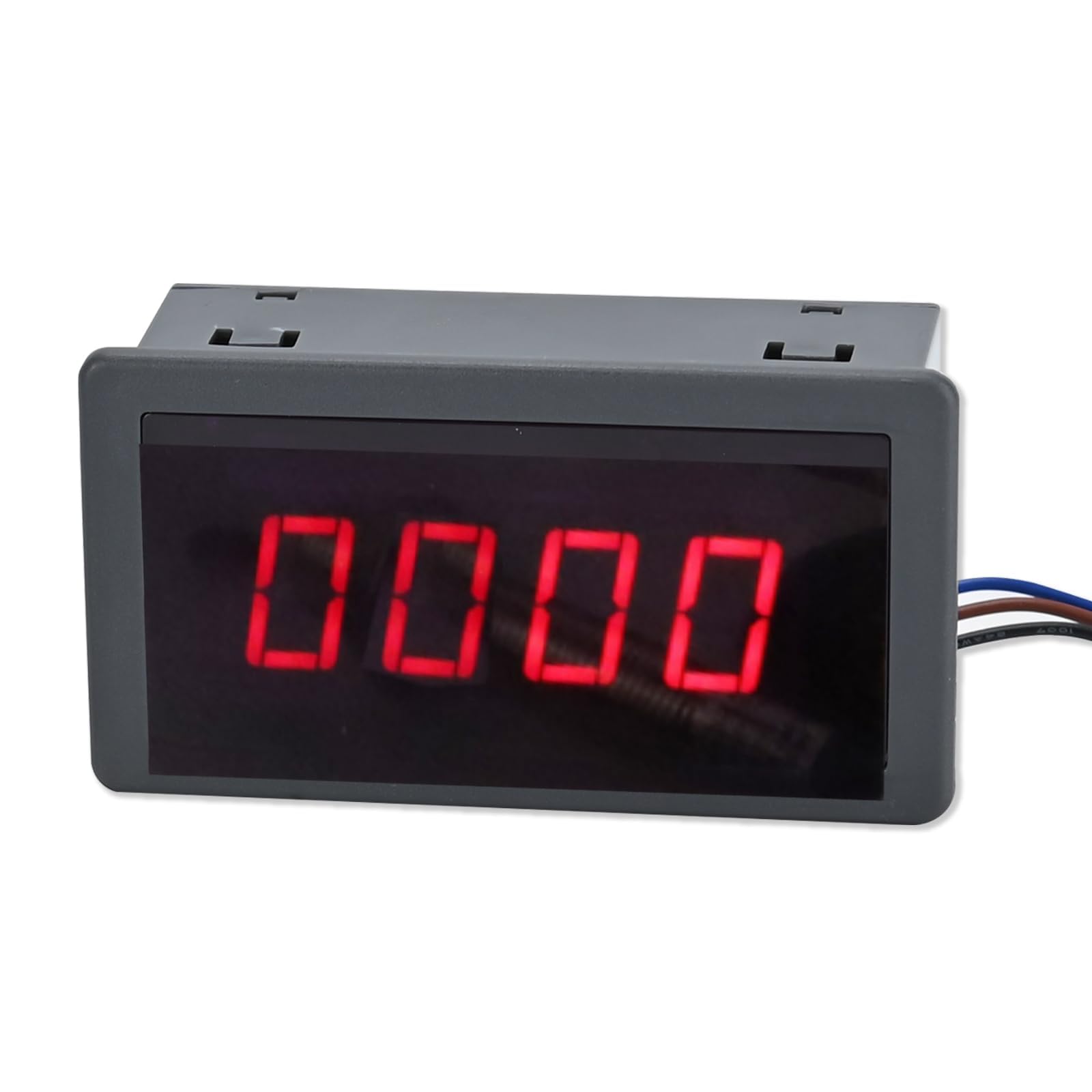 Tacómetro LED rojo 4 dígitos 220 V CA con sensor Hall