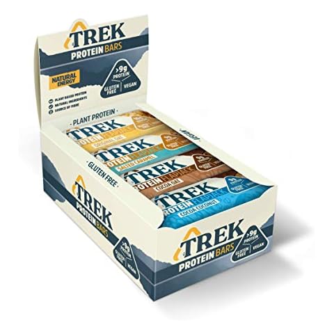 TREK High Protein Flapjack Variety Pack - Gluten Free - Plant Based - Vegan Snack - 50g x 16 bars Cover