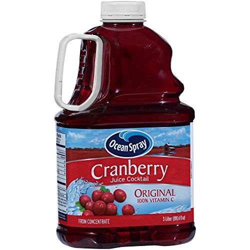 Image of Ocean Spray Cranberry Cocktail Juice, No Sugar Added, 3 Liter Bottle (Pack of 6)