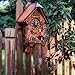 Ninefish Handcrafted Cuckoo Clock with Dancing Figures: A Wall-Mounted Cuckoo Clock for Your Home Decor to Add a Natural Countryside Touch and Perfectly Accent Your Living Space