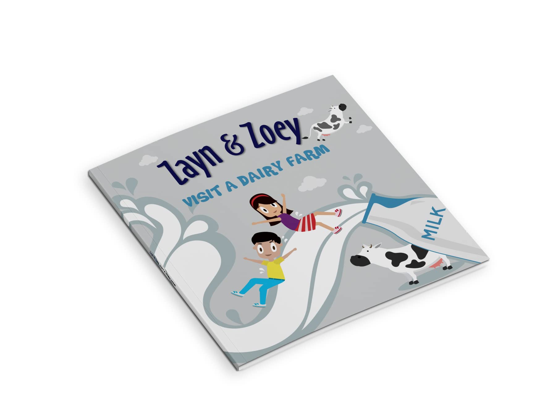 Dairy Farm for Kids Ages 3-8 - How Milk Is Made Educational Picture Book, Farm Animals and Early Learning Science Book for Preschool and Kindergarten 1