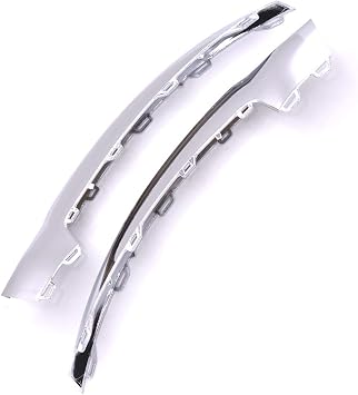 Front Bumper Lower Chrome Trim Molding 1 Pair Compatible With Mercedes Benz E Class Coupe 2 Door car W207 Facelift 2013-2015 A2078850774 A2078850874