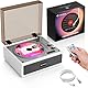 CAHAYA CD-Player mit Bluetooth 5.4 und Fernbedienung für Haushaltsgebrauch - Desktop CD Player Eingebauter Dual HiFi-Sound-Lautsprecher und 3600mAh-Akku - Ideale Geschenkwahl