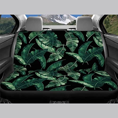 Image of Modysero Banana Leaf Print Car Seat Cover Full Set for Men Women Breathable Soft Full Coverage Auto Seat Covers Custom Elastic Easy Install Car Accessories for Car SUV Truck