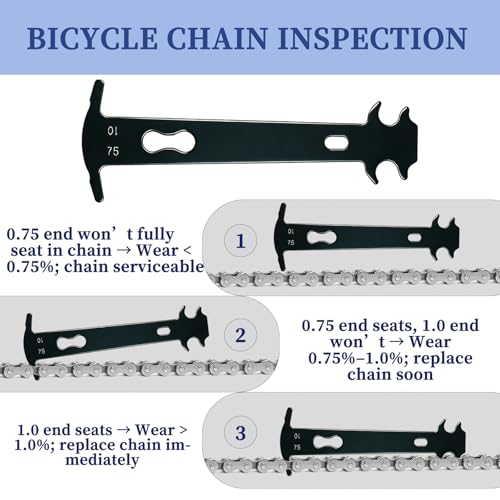 Juego de herramientas para reparación de cadena de bicicleta, incluye herramienta para romper cadena, pinza de eslabón maestro, indicador de desgaste y 3 pares de eslabones faltantes para cadenas de 6-10 velocidades miniatura 6