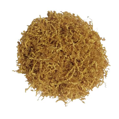 Huefiller Shredded Paper for Packaging | Used as Box Filler, Paper Filler, Paper Grass | Mustard (250 Grams)