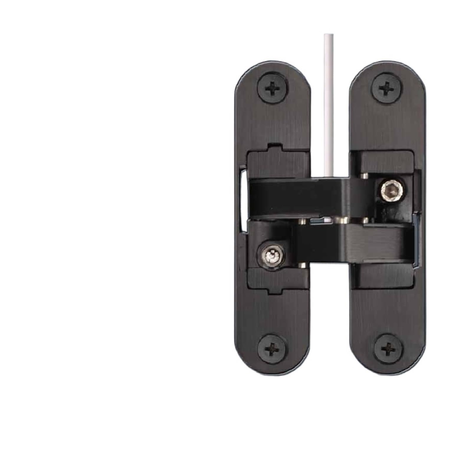 Chtkagv Black Left Adjustable Invisible Door Hinge Hidden