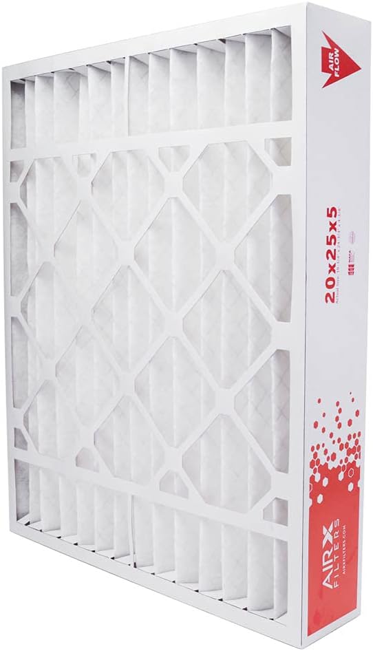 AIRx Filters 20x25x4 Furnace Filter MERV 8 Pleated HVAC AC Air Filter, Compatible with Honeywell FC100A1037, Captures Dust, Lint & Pet Dander, 1-Pack