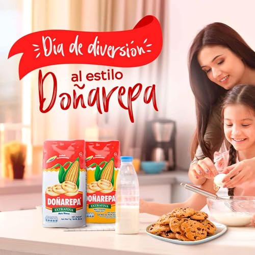 Foto von Gelbes Feines Maismehl, Kolumbien, Beutel 1,0kg - Harina de Maíz Precocida Amarilla DOÑAREPA