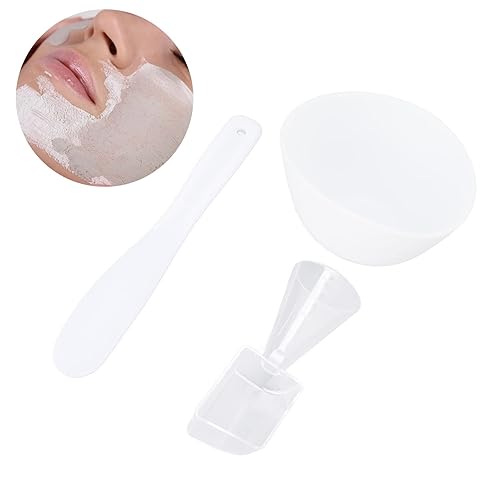 Miniatura 9 de Juego de cuencos para mezclar mascarillas faciales, 3 piezas, kit de herramientas de mezcla de mascarillas con cuchara medidora, máscara facial,