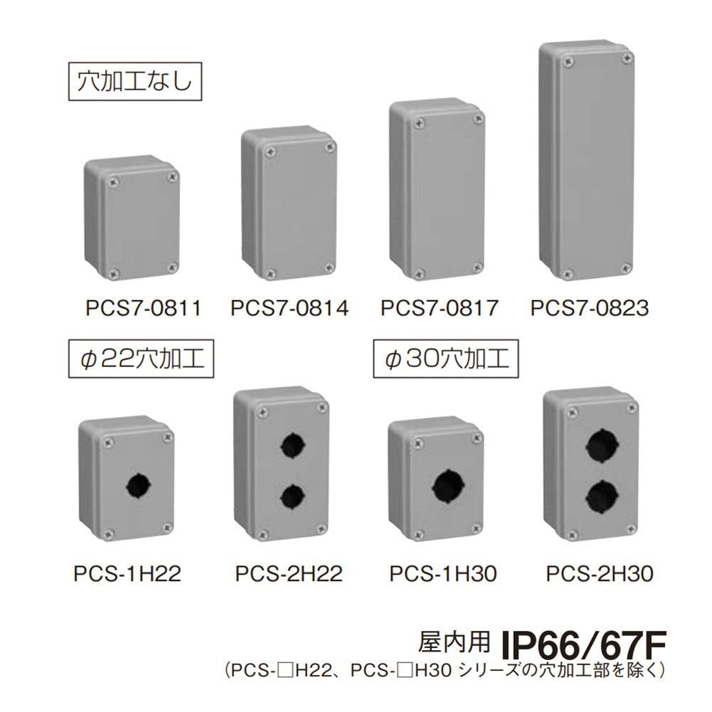 Amazon | 日東工業 【PCS】PCS形プラボックス 穴加工なし 80×110