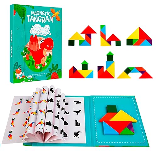 Alpesu Kids - Tangram Magnético Infatil En Forma De Libro - Juguetes Creativo Y Educativo Para Niños De 3 4 5 Años - Juegos De Formas Magnéti Alpesu Kids - Tangram Magnético Infatil En Forma De Libro - Juguetes Creativo Y Educativo Para Niños De 3 4 5 Años - Juegos De Formas Magnéti
