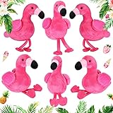 Skylety 6 Pieces Mini Stuffed Flamingo Plush Toys 5 Inch Plush Flamingo Stuffed Doll Keychain Plush Flamingo Hanging Ornaments for DIY Keychain Birthday Christmas Decorations Party Favors(Pink)