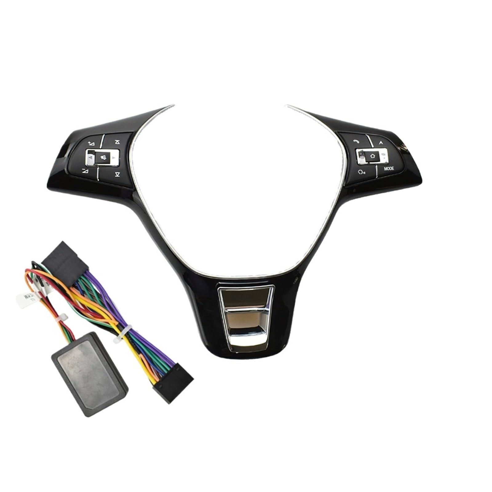 Auto-Lenkrad-Fernbedienung, kabellose Steuerungstaste, passend for VW Jetta Golf Polo Passat, Multifunktions-Controller, Schalter-Hubs, Universal(Style D1 Thin)