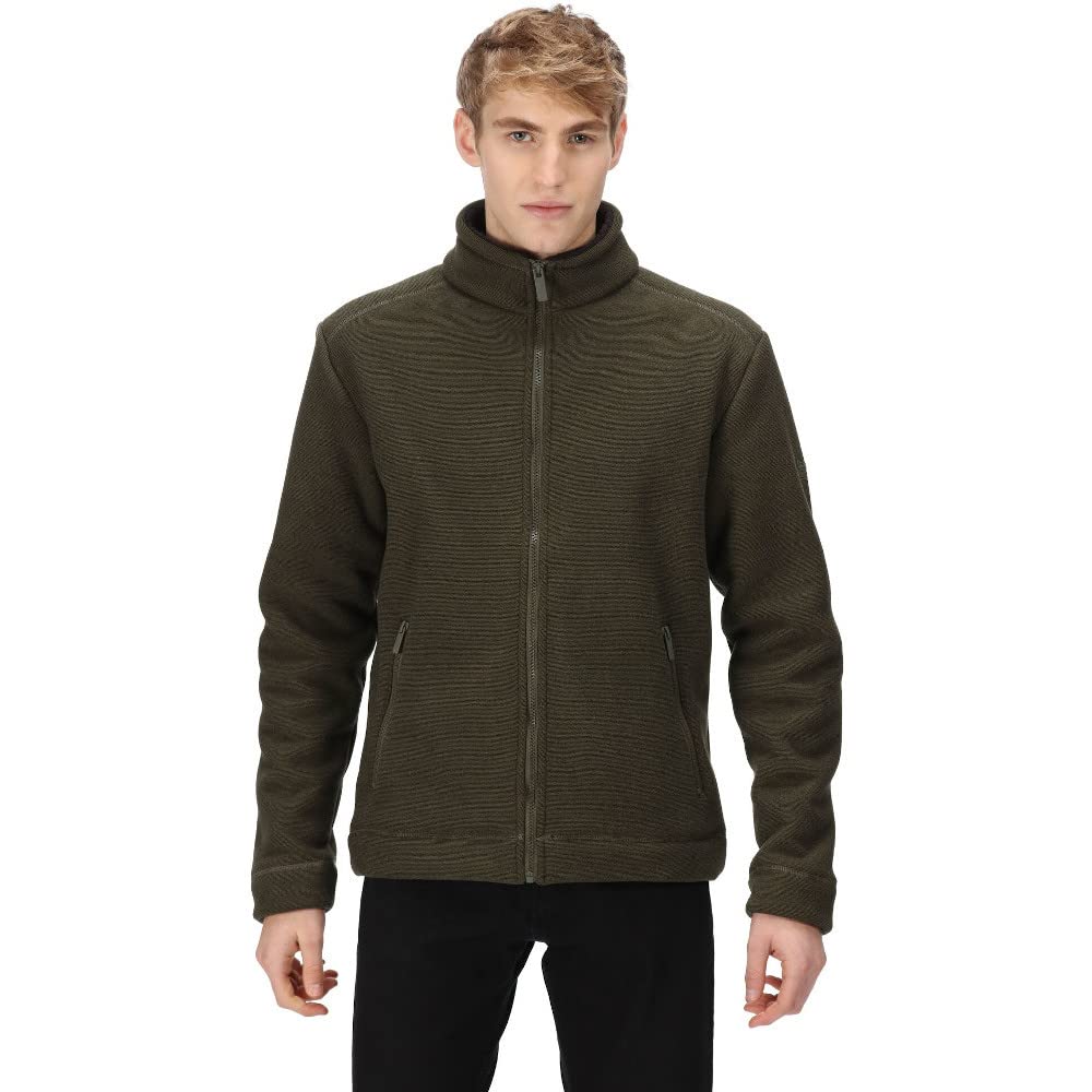 Regatta Men's Dark Olive Garrian Ii Full Zip Fleece In | Size: 2XL