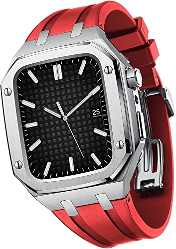 Boîtier en acier inoxydable pour Apple Watch S8 | Protection luxe homme