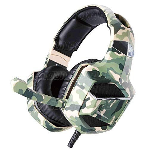 InfoKit Headphone Gamer Camuflado 7.1 Surround Drive Stereo Super Bass Microfone Articulado p/ PS4 P