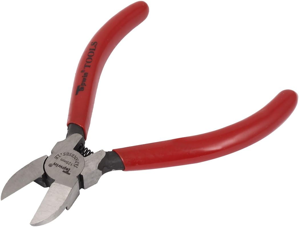 Aexit Rubber Coated Cutters Handle Side Cutting Plier Steel Wire Cutter Cliper Wire Cutters 130mm Long