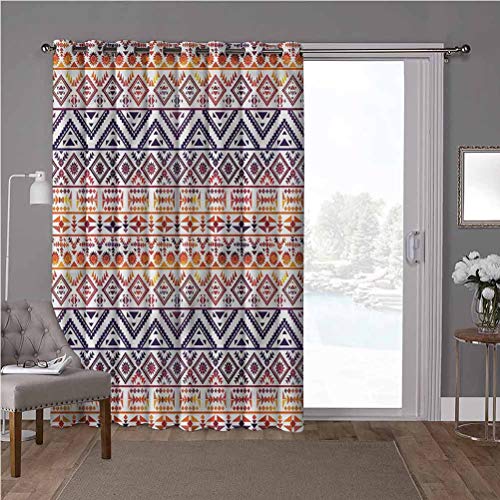 YUAZHOQI Cortina corredera para puerta corredera con panel sólido extrancho, azteca, antigua obra de arte, 100 x 220 cm ancho x 220 cm decorativo (1 panel)