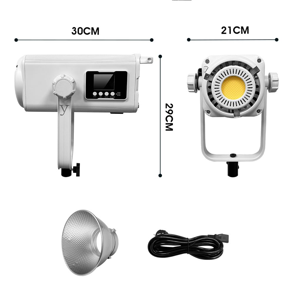 600 W COB LED Studio Luce Bicolore 2700 K-6500 K Dimmerabile con Display OLED DMX512 10 modalità Scena, Alta CRI Luce fissa per Fotografia Video Produzione Live Streaming