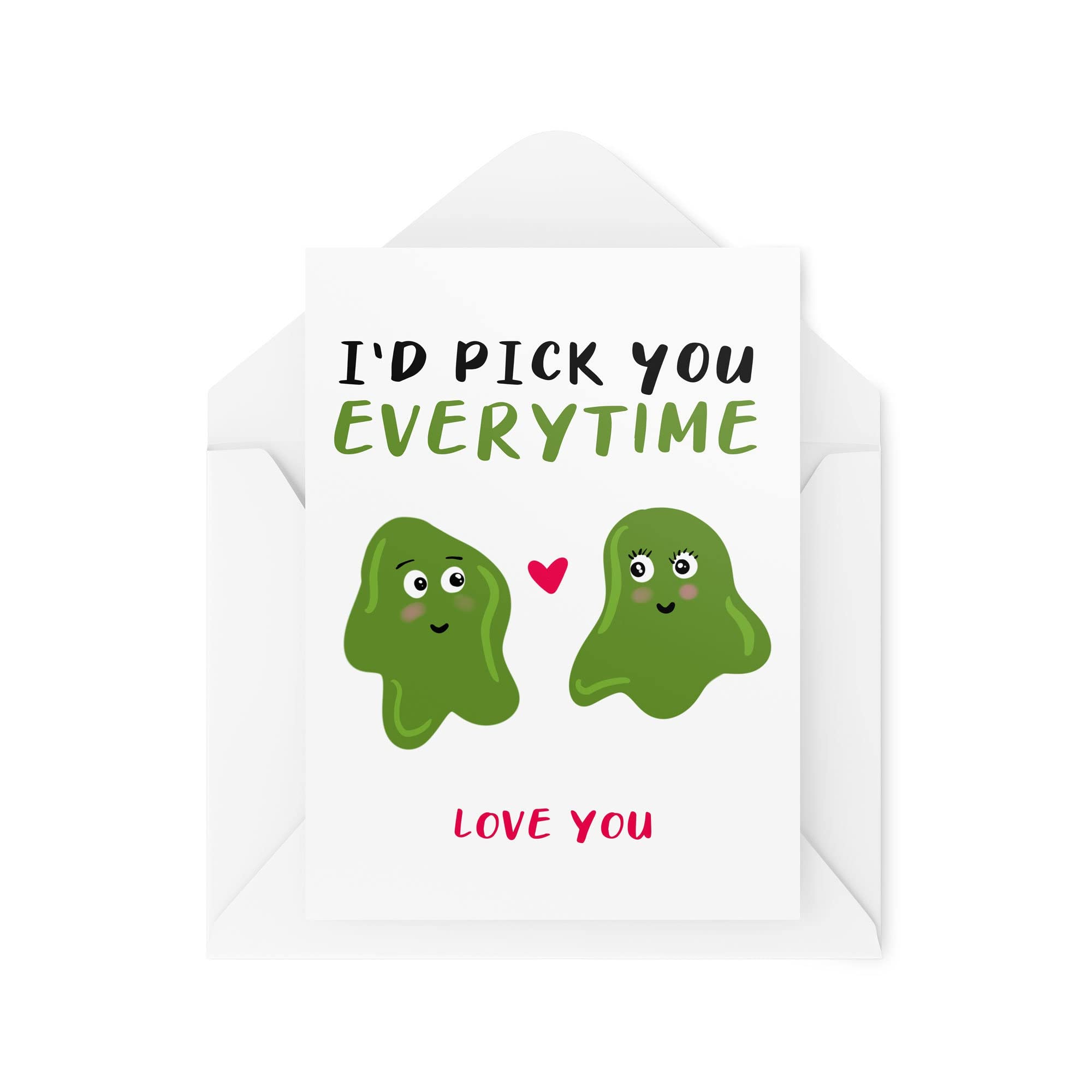 Funny Anniversary Cards, Valentine's Day Card Bogey Pick You Everytime, Joke for Boyfriend Girlfriend, Humour Sarcasm Banter Joke CBH145