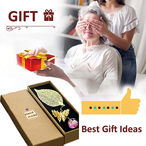 Aimfar Metal Leaf Bookmark Birthday Gift For Teachers Women Butterfly Book Marks Mothers Day Christmas Valentine's Day Teacher Gifts For Women Readers Lady Her Mom Librarian Book Lovers #TOP5