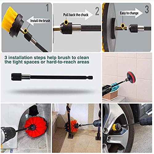 Homesogood Polishing Pad Heavy Duty Polishing Tool Abrasive Tools Cleaning Polished Drill Brush #TOP6