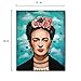 Frida Kahlo Canvas Wall Art-Inner Framed Oil Paintings Printed on Canvas Modern Artwork for Home Decorations and Easy to Hang for Living Room Bedroom-Fridas Front Portrait,Frida Kahlo Wall Art