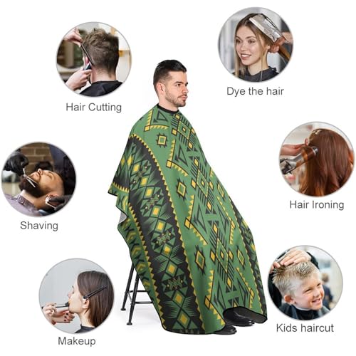 Cape de coiffeur 144 x 170 cm et cape de salon de coiffure amérindien - 4