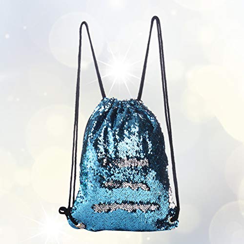 Bolsa feminina com cordão de lantejoulas e glitter, bolsa esportiva para dança, brilhante ao ar livr