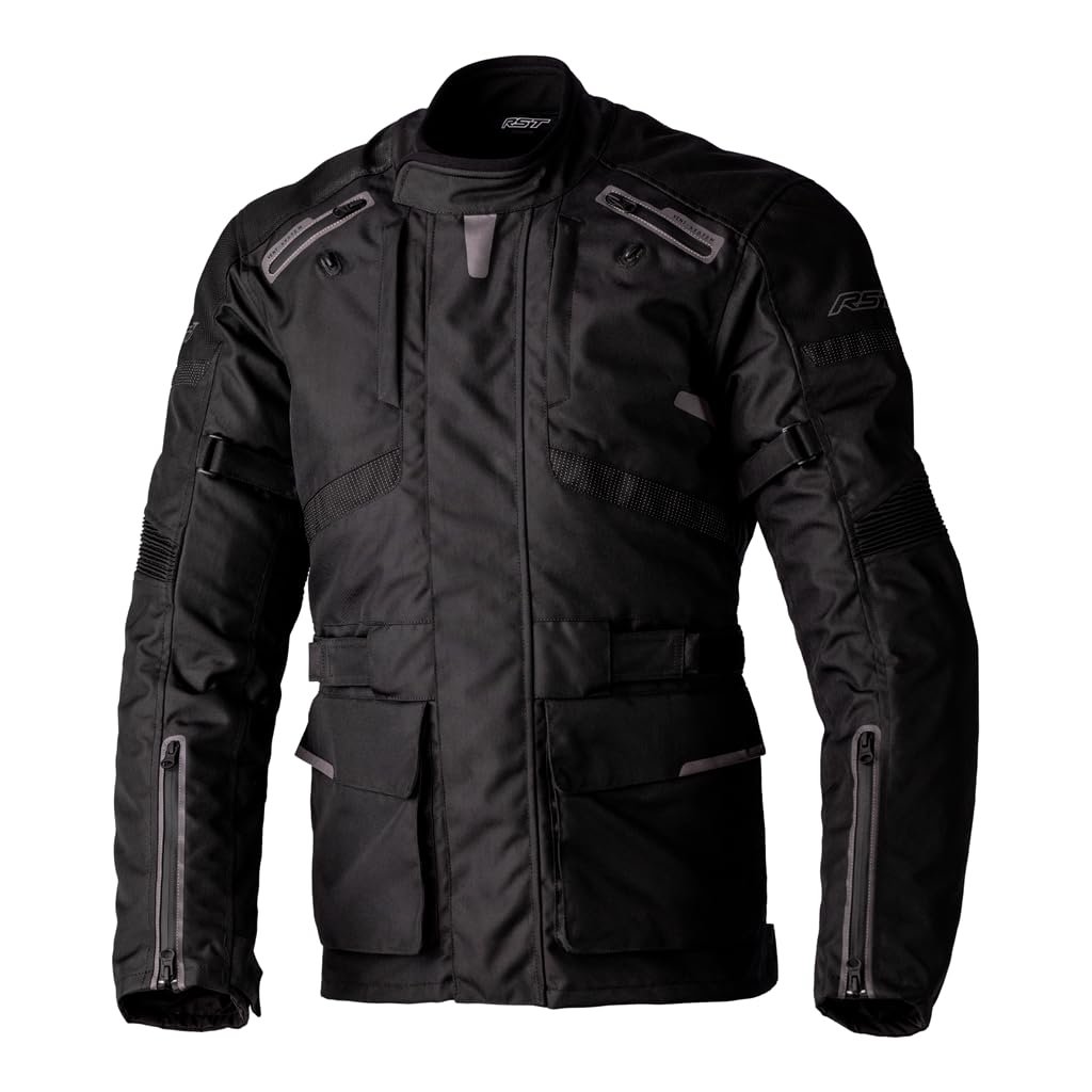 Veste moto textile imperméable RST Endurance CE noir taille 54 hiver - 3
