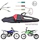 JMTBNO LED Motorrad Rücklicht E-geprüft mit Kennzeichen Halterung Rotem LED Bremslicht Weiße Kennzeichenbeleuchtung für Offroad-Motorräder Enduro Motocross Dirt Bikes (Rotes Glas)