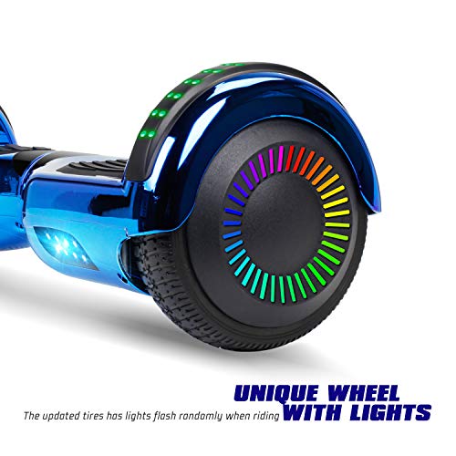 Felimoda 6.5" Hoverboard for Kids and Adult Two-Wheel Self-Balancing Scooter- UL2272 Certificated, withColorful RGB Flash LED Lights - Thumbnail 4