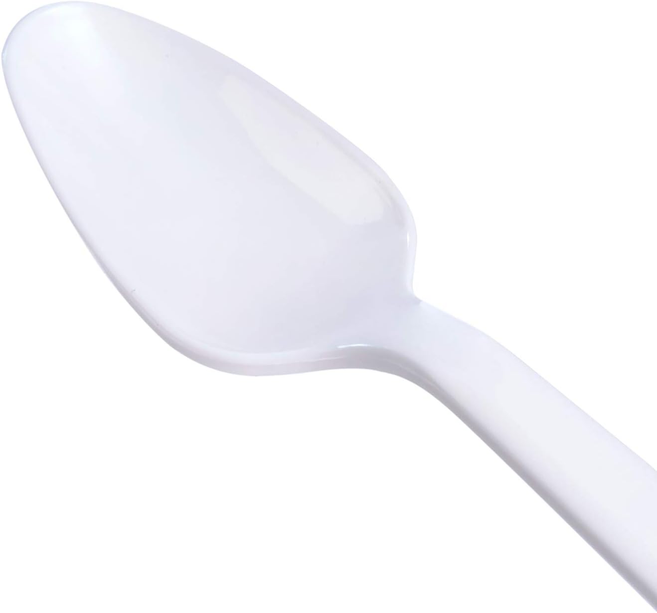  basics - P2204-250 Light-Weight Plastic Spoons, White, 250-Pack : Health & Household