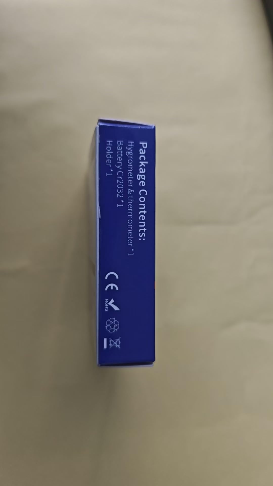 Thermomètre et hygromètre ultra-fins à grand écran de 3,1 pouces, thermo-hygromètre électronique domestique intérieur, affichage numérique de la température et de l'humidité (noir)