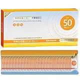 Mini Protector Solar Tamaño Viaje - Bloqueador solar sin aceite SPF50+ para el rostro | 50 protectores de pantalla solar para cara, bloqueador solar Goowafur