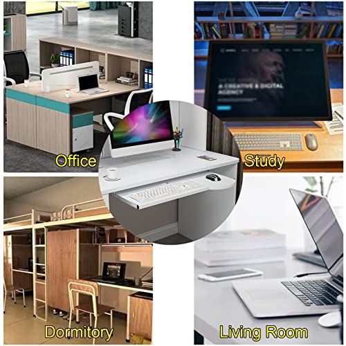 Support clavier sous bureau amovible pour un espace net - 8