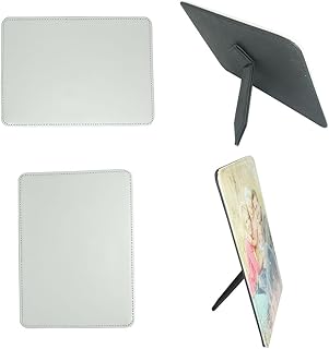 3 Pieces Sublimation Blank Photo Frame 5.11 inch x 7 inch PU Leather Diy Crafts (Black)