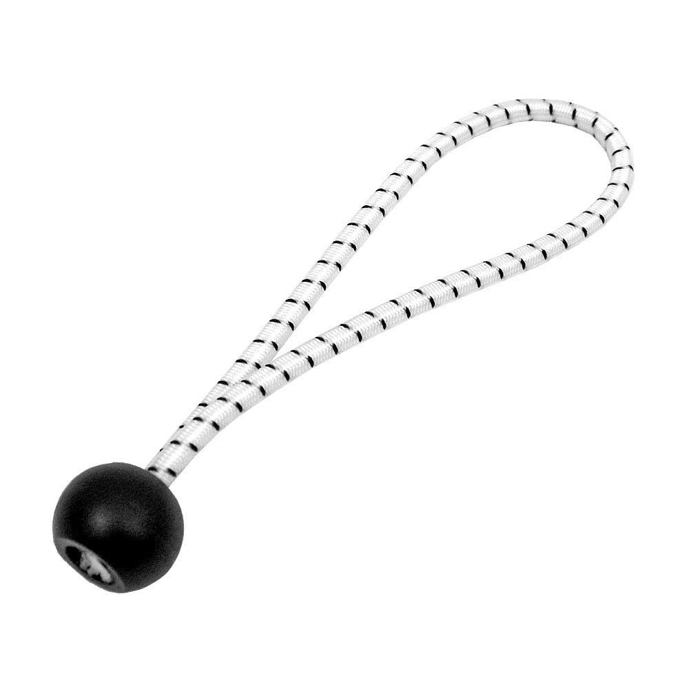 Neilsen Black Bungee Cord With Ball 5Mmx8inch X 10Pcs (K5)