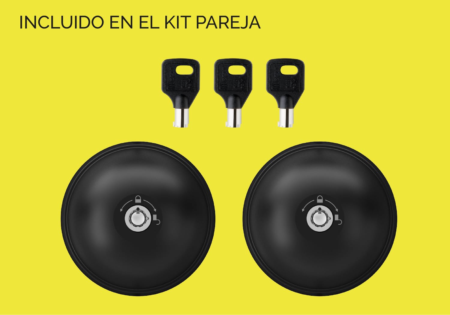UFO MERONI SERRATURE - Ufo3 Smart Duo Cerradura Furgoneta Seguridad, Cerradura Antirrobo para Furgonetas y Vehículos Comerciales Ligeros, Cierre Manual y Automático Doble, Candado Seguridad