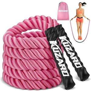 KUZARO Jump Rope, Weighted Jump Rope for Women, Heavy Jump Ropes for Fitness, Home Gym Exercise Equipment, Adult Skipping Rope for Improve Strength, Weight Loss, Boxing Training,Total Body Workout Equipment