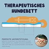 ZENAPOKI Hundebett - S - Orthopädisches Hundekissen für Hunde, Gut die Gelenke - Waschbar Abnehmbare Bezug, 60x40x9cm