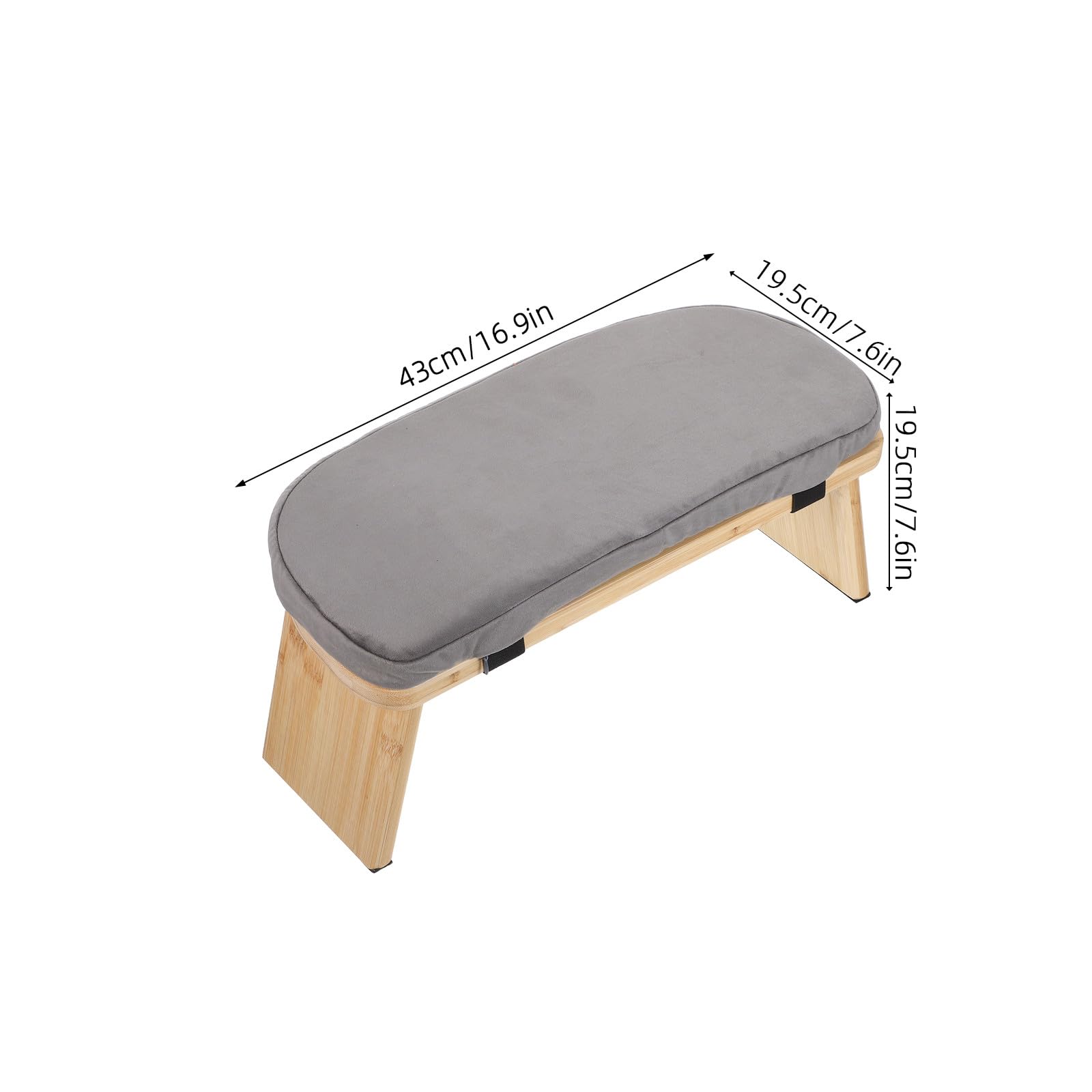 Gatuida Banco de meditación: Taburete de Madera para arrodillarse - Silla de meditación Plegable - Banco de oración Seiza con cojín para Estudio en casa