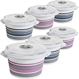 SUSTANIA Mikrowellengeschirr mit Deckel, Mikrowellen Geschirr 6er Set, Mikrowellenschüsseln...